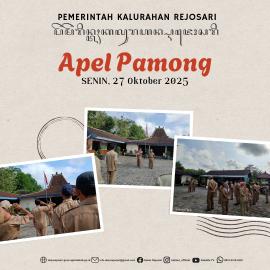 Apel Pamong Kalurahan Rejosari, Senin, 27 Oktober 2025